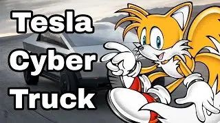 Tesla Cybertruck but its Sonic The Hedgehog