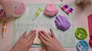 Making Cloud Dough ASMR | Whispered, stirring/mixing sounds