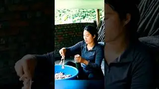 Village girl earning money by selling goat meat.#village #girl #earning #money #selling #meat