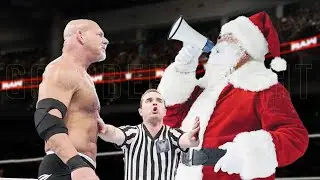 Голдберг против Санта-Клауса WWE Raw Match