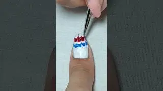 easy nail design at home 😍    #naildesign #nailstyle #nail