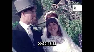 1980s Wedding Reception, Photographer, Bride and Groom, UK Home Movies