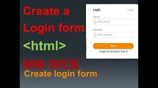 Login Form in html / html part-8