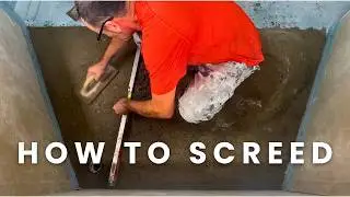 How To Screed With Sand and Cement by hand - Beginners Guide!