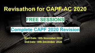 Revisathon  (FREE UNACADEMY online Last 30 Days MISSION CAPF REVISION BATCH )(Link in description)