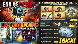 😢 END OF CYCLE IN BGMI? || NEW SEASON CONCEPT IN BGMI || A16 RP CRATE OPENING || RECALL EVENT TRICK.
