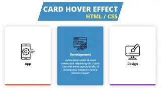 How to Create Amazing Card Hover Effect Using (HTML / CSS)
