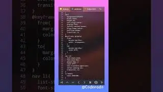 Toggle nav bar✨