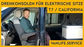 Drehkonsolen für elektrische Sitze im neuen VW California/ T7 | easygoinc. vanlife.service
