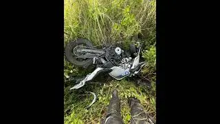 He Ended Up in a Ditch 😱#bikelife #bikecrash #twowheels #motolife #bikerfails #africatwin