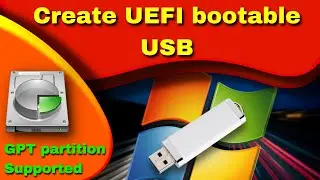 how to create UEFI bootable usb | how to create legacy mood bootable usb | Hindi | Urdu