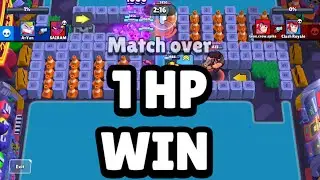 1 Hp Win On Heist Map Maker In Brawl Stars