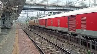16345 Netravati express departure from Thane station. #NetravatiExpress 