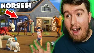 HORSES ARE COMING TO THE SIMS 4!!  | The Sims 4 Horse Ranch Trailer Reaction