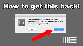 How to Recover an Ableton Project AFTER it crashes