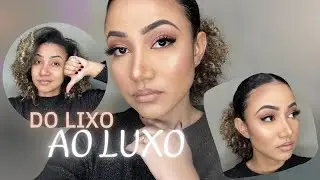 DO LIXO AO LUXO | Make e penteado elegantes | Bad hair day
