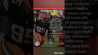 Tecmo Super Bowl Updated Rosters #retrogaming #tecmobowl #football