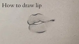 How to draw an lip/lips easy step by step for beginners lip drawing easy tutorial with pencil bas