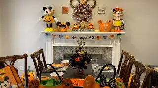Halloween Mickey and Minnie Decor ideas and door greeter collection.