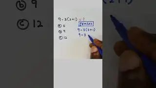 Order of Operations - Applying BODMAS/ PEMDAS Rules #maths #algebra #mathstricks #shorts