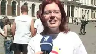 LATVIA 2006 - TV news coverage - World Harmony Run