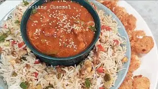 Prawns Indo-Pak Style Chinese Food, Prawns Tempura | Stir Fried Rice Recipe | Dinner Ideas | Chinese