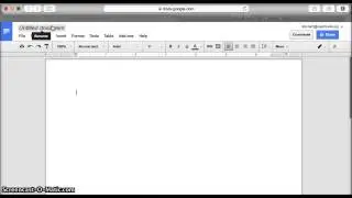 Getting started with Google Docs
