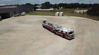 Drone Footage of Tiller Going For A Spin - Tractor Drawn Aerial