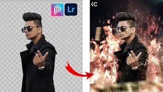 PicsArt fire photo editing | calop fire photo editing | cracked face photo editing | king creation