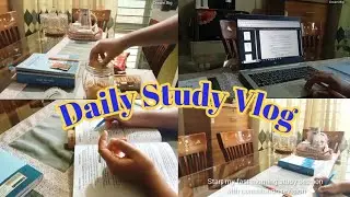 Daily Study Vlog|6:00 am slow morning, rain,tea,productive study,note making, amended law study etc.