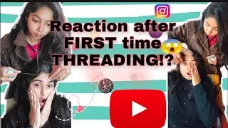 My friend got me THREADING made for the first time😱| ye kya hua 😔