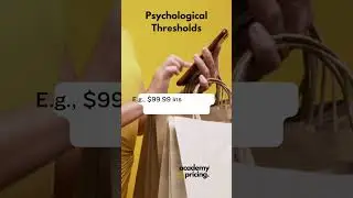 Psychological Thresholds - E.g., $99.99 instead of $100 for perception