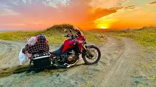 海岸で夕焼け見に行こうとしたらスタックした【CRF1000L/Africa Twin/アフリカツイン】