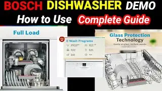 Bosch Dishwasher Unboxing 13 plate setting dishwasher demo #bosch #unboxing #video #dishwasher