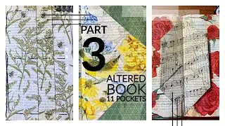 Altered Book 11 Pockets  - Part 3