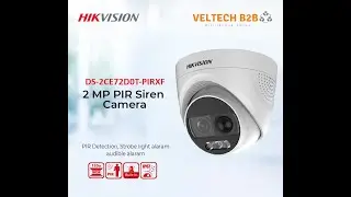 HIKVISION PIR Siren Fixed Turret indoor/outdoor Camera