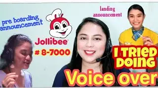 Voiceover | Jollibee Delivery | Pre boarding announcement | Landing announcement
