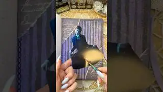 ASMR journal Wednesday Agnes DeMille 🖤🌑🐦&zwj;⬛💀🪦🗡️🩸|#asmr #scrapbooking #journal #wednesday #art