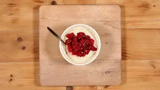 Oat & Quinoa Porridge with Raspberry Compote