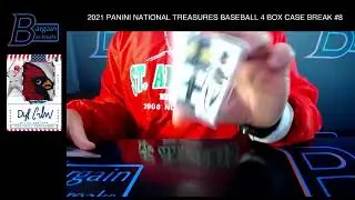 2021 PANINI NATIONAL TREASURES BASEBALL 4 BOX CASE BREAK #8