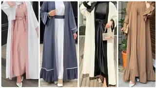 Latest Jacket Style Abaya design | Double layer Abaya design inspiration #abaya