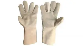 CHROME SAFETY LEATGER || Heavy Duty Durable Heat Resistant Welding Work Leather Safety Gloves | SSWW