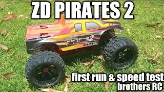 ZD racing pirates 2 MT8  1/8 scale first run & speed test overall look