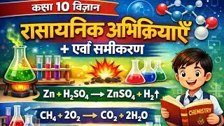 💐10th #class chemistry #chapter 1 part 1 रासायनिक अभिक्रिया एवं समीकरण# 💐