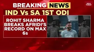 Rohit Sharma Breaks Afridi's Record: Most Sixes in ODIs | India Today
