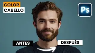 Como CAMBIAR COLOR de CABELLO FACIL en Photoshop 💜