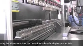 AKAS 3 Press Brake Safety System from Fiessler on a Amada