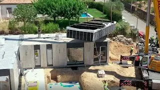 Casa modular con piscina prefabricada en Barcelona - InHaus