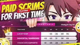 Playing paid scrims first time 💀🔥 can we qlify in first match ? 🤯 #tournament #freefiremax