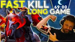 INSANE 69 MIN GAME - I break Dota 2 meta with my best hero